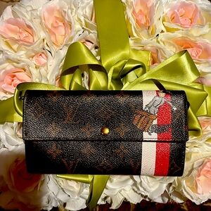 Louis Vuitton Bifold Long Wallet Brown Monogram M60034 Portefeuille Sarah
